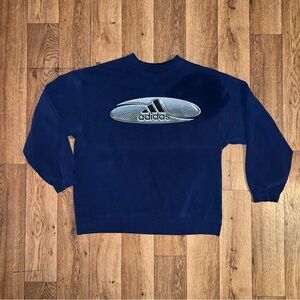 Adidas Men's Navy Crewneck Sweater